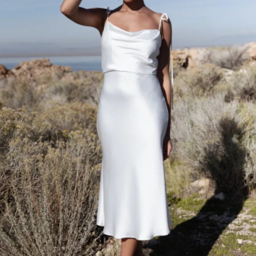 Jenny Yoo Kat Dress in Ivory (brand new unworn)
